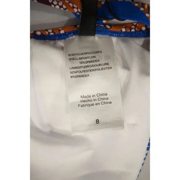 BCBGMAXAZRIA Standard Adjustable Triangle Bikini Swimsuit Top - Size 8, NWT - Picture 7 of 8